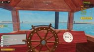 Use the ship to traverse the river (Image via Roblox)